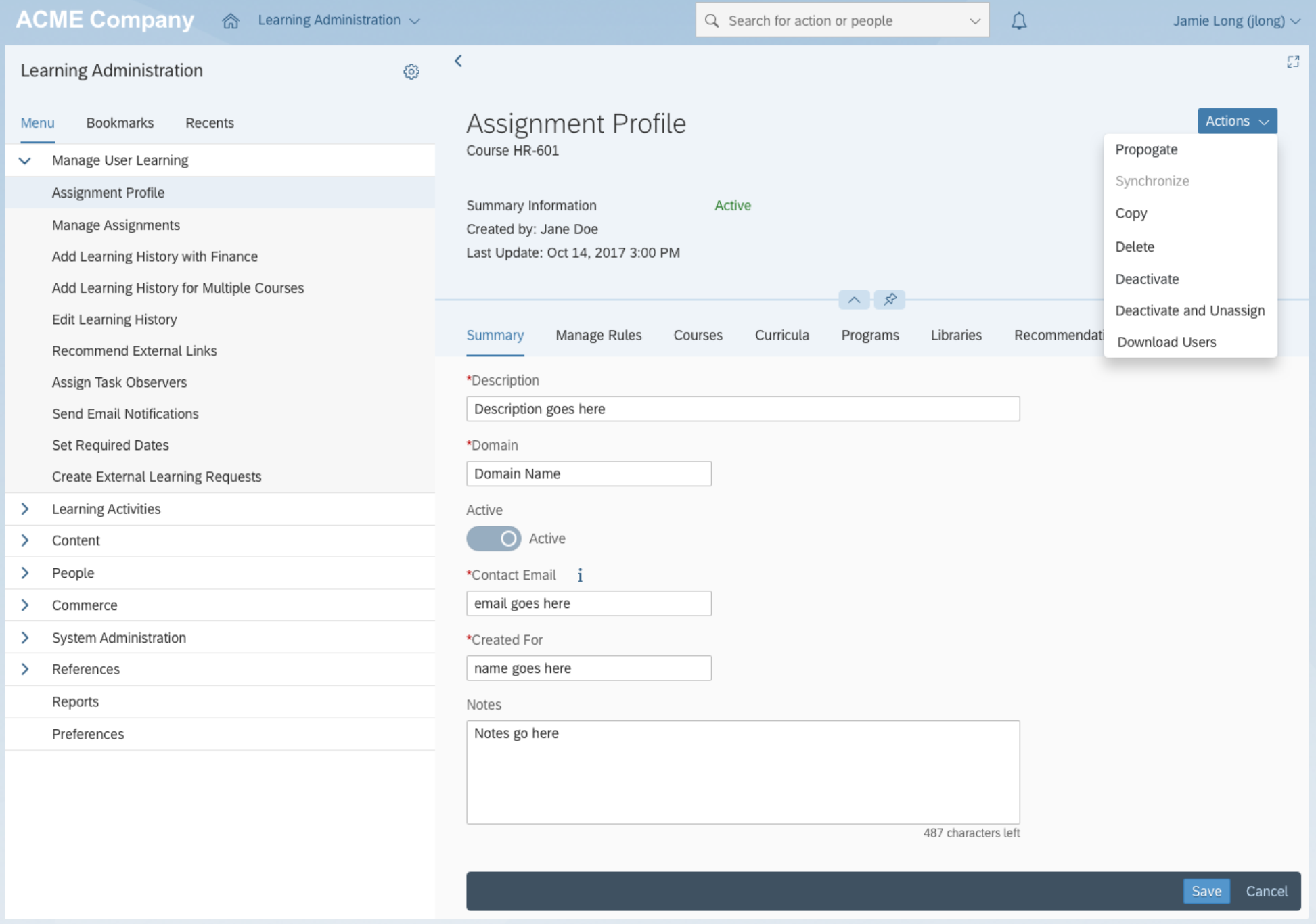 Preview Screenshot from SAP